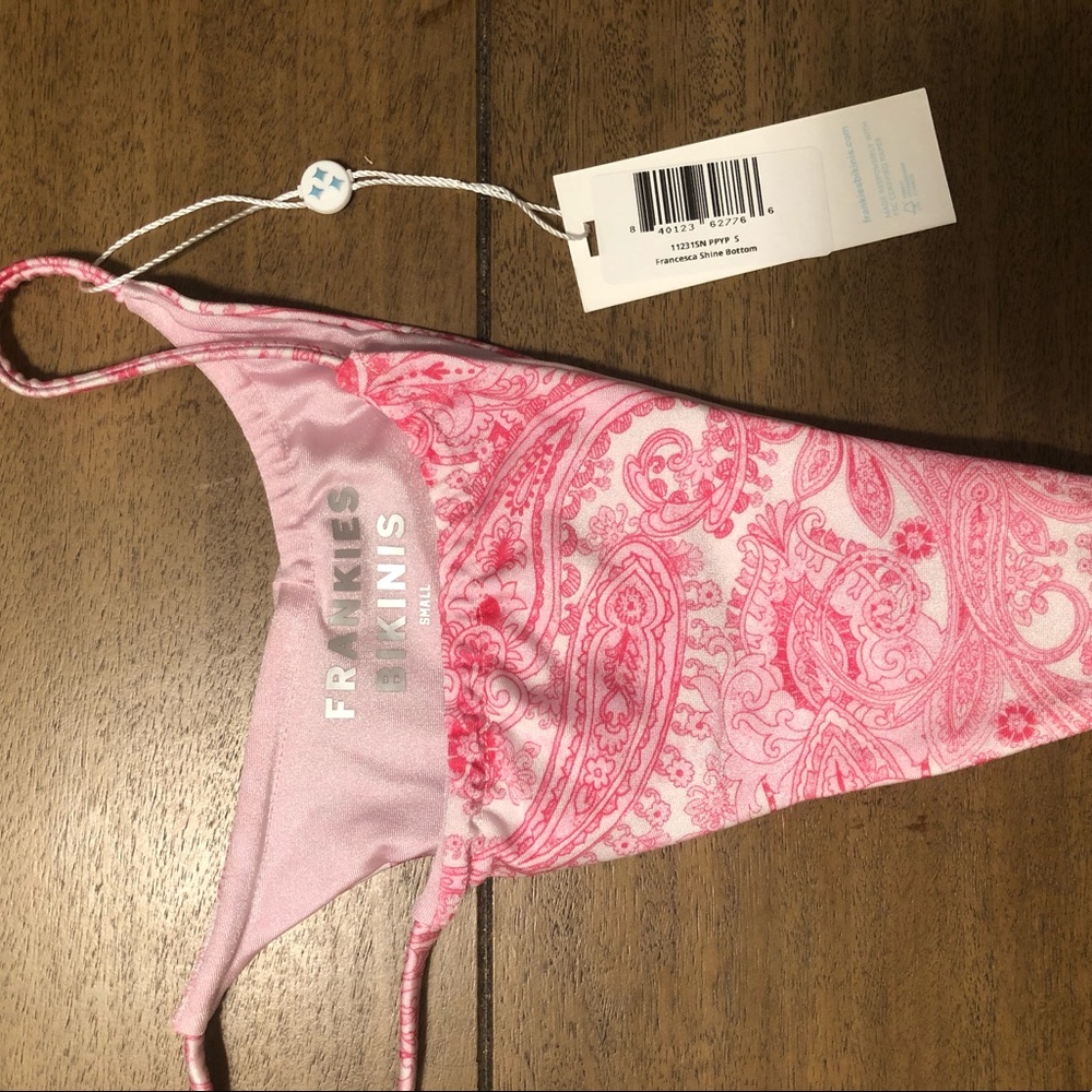 Frankie’s Bikinis Francesca Bottom in Pink Paisely